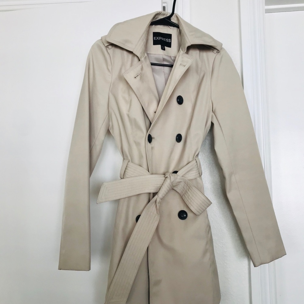 Express beige pea coat